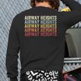 Airway Heights Washington Airway Heights Wa Retro Vintage Back Print Long Sleeve T-shirt