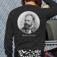 Antonin Dvorak Composer Portrait Back Print Long Sleeve T-shirt