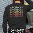 Archbold Ohio Archbold Oh Retro Vintage Text Back Print Long Sleeve T-shirt