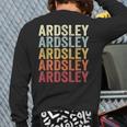 Ardsley New York Ardsley Ny Retro Vintage Text Back Print Long Sleeve T-shirt