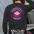Arkadelphia Arkansas Ar Flag Badge Roundlet Souvenir Back Print Long Sleeve T-shirt Arkadelphia Arkansas Ar Flag Badge Roundlet Souvenir Back Print Long Sleeve T-shirt