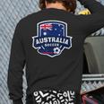 Australia Soccer Team Lover Australian Flag Patriotic Bo Back Print Long Sleeve T-shirt