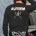 Autism Skeleton Meme Back Print Long Sleeve T-shirt