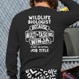 Biology Zoology Major Wildlife Biologist Back Print Long Sleeve T-shirt