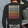 Borger Texas Borger Tx Retro Vintage Text Back Print Long Sleeve T-shirt
