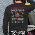 Cats For Everybody Christmas Cute Cat Lover Ugly Sweater Back Print Long Sleeve T-shirt