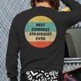 Content Strategist Best Content Strategist Ever Back Print Long Sleeve T-shirt