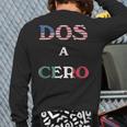 Dos A Cero Usa Vs Mexico Game By Flags Back Print Long Sleeve T-shirt