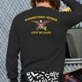 Dysfunctional Veteran Vintage Military Vet Back Print Long Sleeve T-shirt