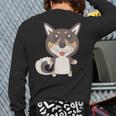 East Siberian Laika Vostotchno-Sibirskaia Laika Back Print Long Sleeve T-shirt