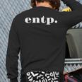 Entp Extraversion Personality Back Print Long Sleeve T-shirt