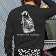 Fight Or Flight Penguin Pun Fight Or Flight Meme Back Print Long Sleeve T-shirt