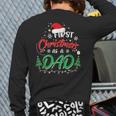 First Christmas As A Dad New Daddy 1St Christmas Back Print Long Sleeve T-shirt