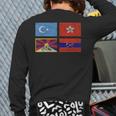 Free Tibet Uyghurs Hong Kong Inner Mongolia China Flag Back Print Long Sleeve T-shirt