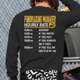 Fundraising Manager Hourly Rate Fundraising Director Back Print Long Sleeve T-shirt