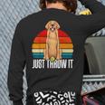 Dog Lover Golden Retriever Dog Golden Retriever Back Print Long Sleeve T-shirt