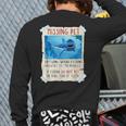 Shark Lover Shark Art Sea Animals Shark Back Print Long Sleeve T-shirt