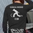 Ginga Mode On Angola Capoira Music Brazilian Capoeira Back Print Long Sleeve T-shirt