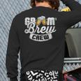 Grooms Brew Crew Groomsmen & Best ManBack Print Long Sleeve T-shirt