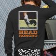 Head Honcho Vintage Rooster Illustration Perfect Boss Back Print Long Sleeve T-shirt