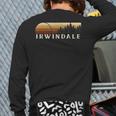 Irwindale Ca Vintage Evergreen Sunset Eighties Retro Back Print Long Sleeve T-shirt