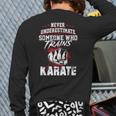 Karate S Never Underestimate Someone Back Print Long Sleeve T-shirt