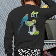 Last Call Parrot Cocktail Vacation Back Print Long Sleeve T-shirt