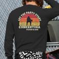 Let The Party Start The Concertina Player Is Here Concertina Back Print Long Sleeve T-shirt