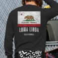 Loma Linda California Cali City Souvenir Ca Flag Top Back Print Long Sleeve T-shirt