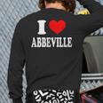 I Love Abbeville Back Print Long Sleeve T-shirt