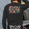Very Merry Occupational Therapy Ot Squad Christmas Back Print Long Sleeve T-shirt