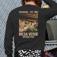 Mesa Verde Us National Park Colorado Back Print Long Sleeve T-shirt