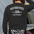 Palos Verdes Estates California Ca Vintage State Athletic St Back Print Long Sleeve T-shirt