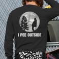 I Pee Outside Camping I Love Peeing Outside For Men Back Print Long Sleeve T-shirt