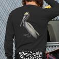 Pelican Cute Brown Pelican Back Print Long Sleeve T-shirt