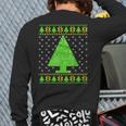Periodic Table Ugly Christmas Sweater Back Print Long Sleeve T-shirt