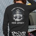 Point Pleasant Nj Vintage Nautical Anchor And RopeBack Print Long Sleeve T-shirt