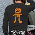 Pumpkin Pie Math Halloween Thanksgiving Pi Day Back Print Long Sleeve T-shirt