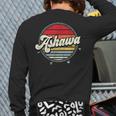 Retro Ashawa Home State Cool 70S Style Sunset Back Print Long Sleeve T-shirt