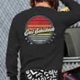 Retro East Schodack Home State Cool 70S Style Sunset Back Print Long Sleeve T-shirt