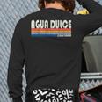 Retro Vintage 70S 80S Style Agua Dulce Ca Back Print Long Sleeve T-shirt