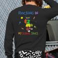 Rocking In My School Shoes Cat Back To School Back Print Long Sleeve T-shirt