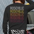 Roseville Oh Vintage Style Ohio Back Print Long Sleeve T-shirt