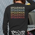 Spearman Texas Spearman Tx Retro Vintage Text Back Print Long Sleeve T-shirt