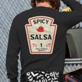 Spicy Salsa Group Condiment Team Halloween Costume Back Print Long Sleeve T-shirt