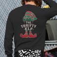 The Thrifty Elf Cute Ugly Christmas Sweater Family Back Print Long Sleeve T-shirt