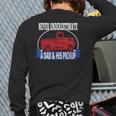 Never Underestimate A Dad And His Pickup Back Print Long Sleeve T-shirt