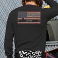 Uss Connecticut Ssn-22 Submarine Usa American Flag Back Print Long Sleeve T-shirt