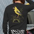 Ventage American Goldfinch Graphic Cute American Goldfinch Back Print Long Sleeve T-shirt