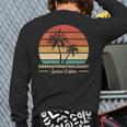 Vintage Dermatopathologist Dermatopathology Back Print Long Sleeve T-shirt